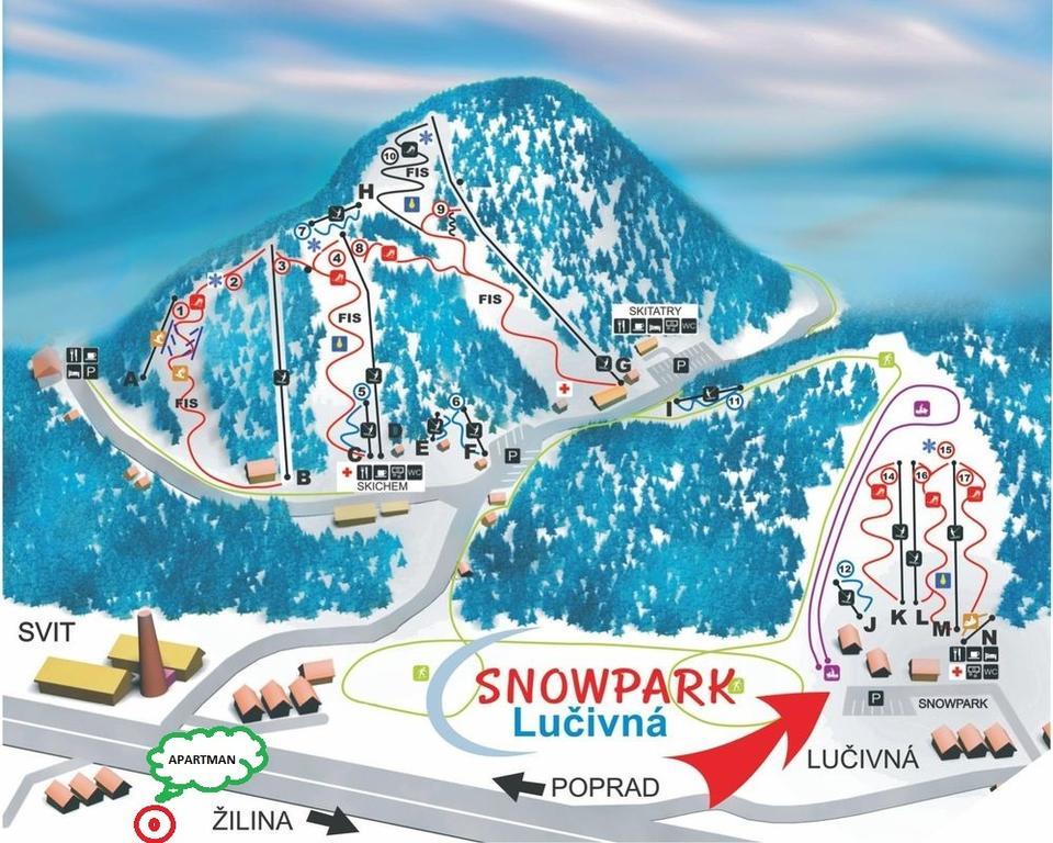 Vysoke Tatry - Svit Lägenhet Exteriör bild